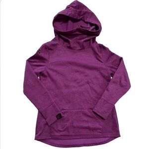 Harley Davidson Women's Purple Polyester‎ Cowl Neck Hoodie Sweatshirt Size Small
